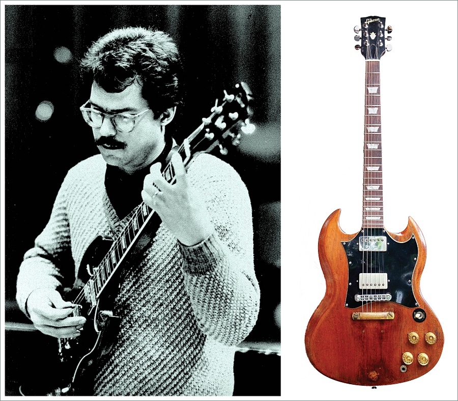 Bill Frisell dans les années 80 avec sa Gibson SG